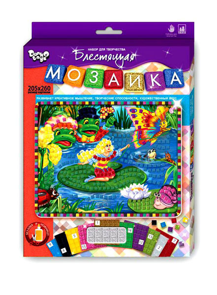 Набір для дитячої творчості Danko Toys "Блискуча мозаїка" 205 х 260 см, 4+ БМ-01-02...10