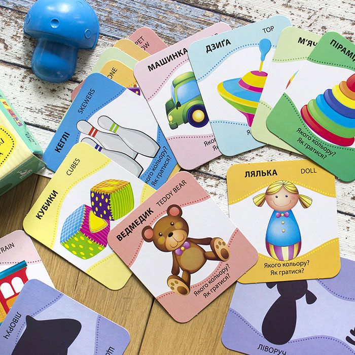 Розвивальний набір Ranok серії Угадай силует "Іграшки", 30 карток 2+ КН829003УА