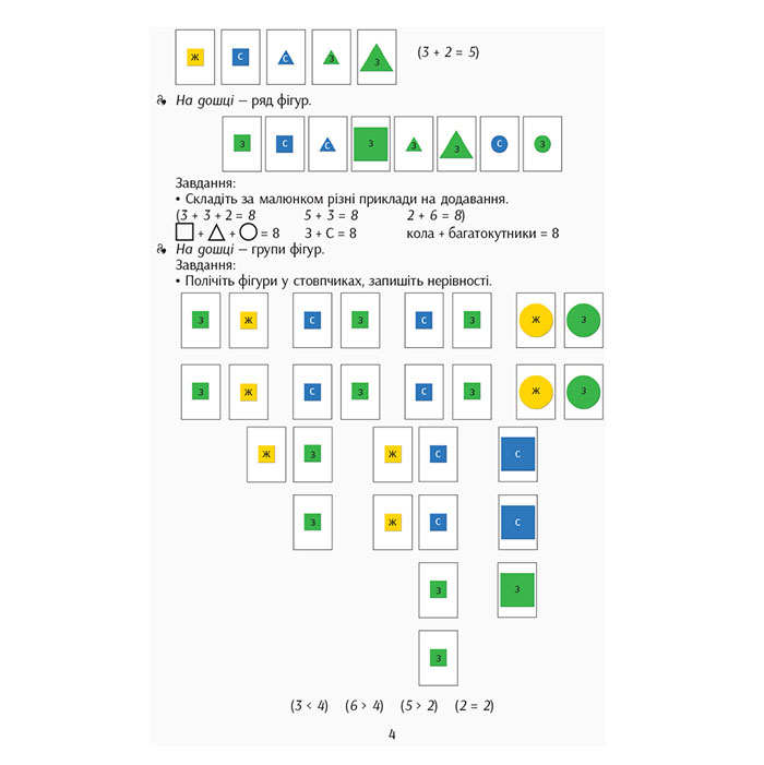 Навчальний набір Ranok Математика: Форма. Колір. Розмір, НУШ 1-4 клас Н901386У