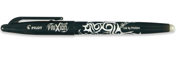 Ручка ролер Pilot Frixion 0,7 мм, колір чорний 51.209 BL-FR7-B