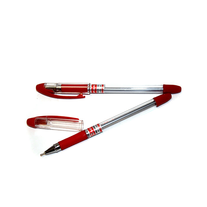 Ручка масляна Hiper  Max Writer 0.7 мм, колір червоний HO-335