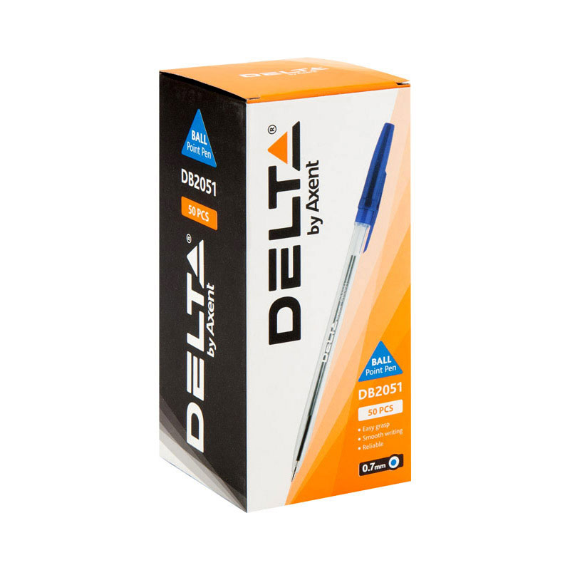 Ручка кулькова Axent DВ 0,7 мм, колір стрижня синій DB2051-02