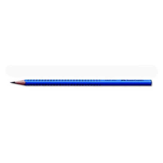 Олівець Faber-Castell чорнографітний Grip 2001 B, тригранний, корпус синій 517051