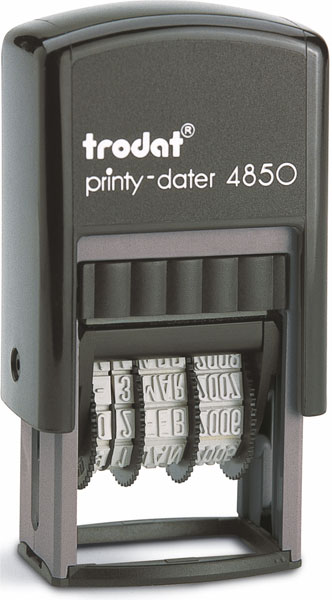 Мінідатер Trodat Printy з вільним полем, пластиковий, 25 х 5 мм 4850 укр
