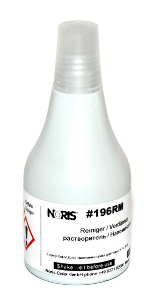 Розріджувач - очисник від штемпельної фарби 196 серії Noris 50 мл для гумових та металевих кліше 196 RMC 50