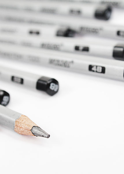 Набір чорнографітних олівців Marco 2Н-3В, 6 штук, шестигранні, картонна упаковка, ціна за пачку 7000DM-6СВ 2h-3b