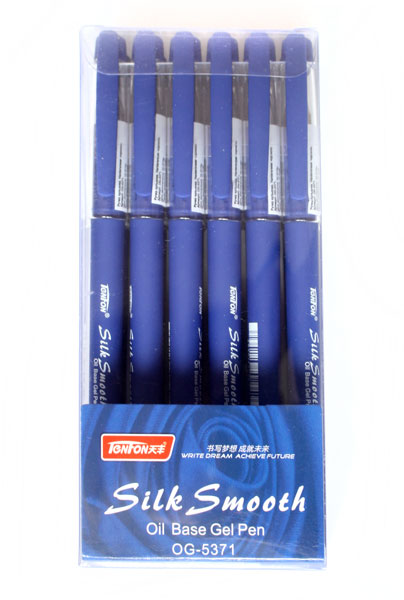 Ручка гелевая на масляной основе TENFON 0,7 мм, цвет синий OG-5371