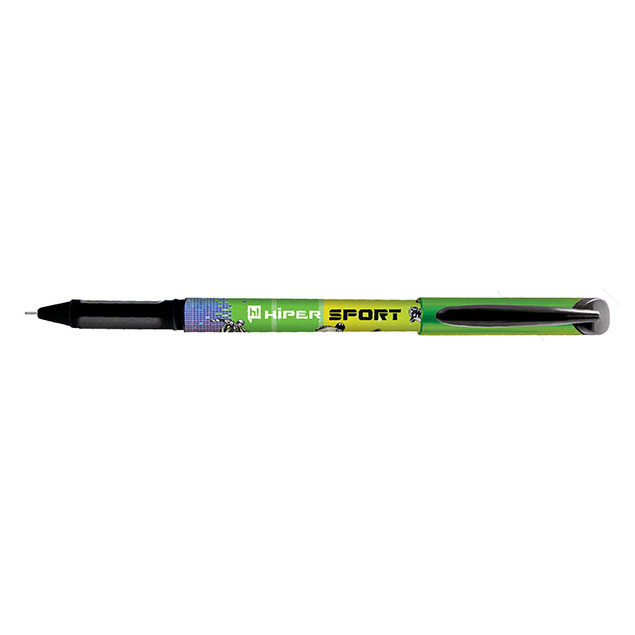 Ручка масляна Hiper Sport 0.7 мм, колір стрижня зелений HO-150