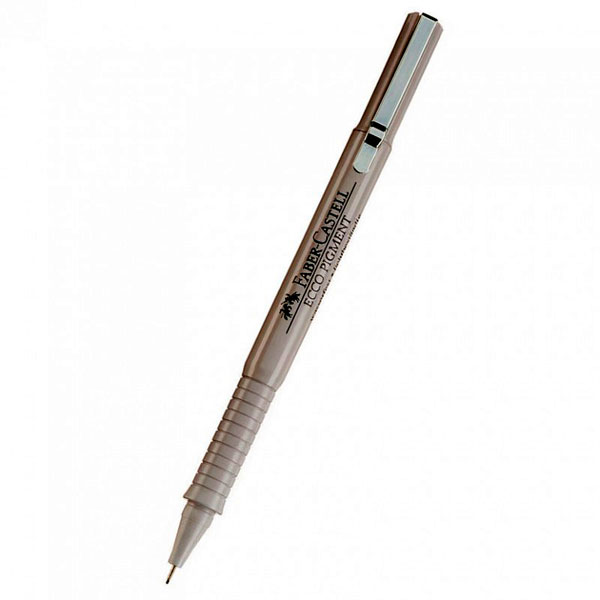 Ручка лінер Faber-Castell Ecco Pigment 0,1 мм колір чорний 166199