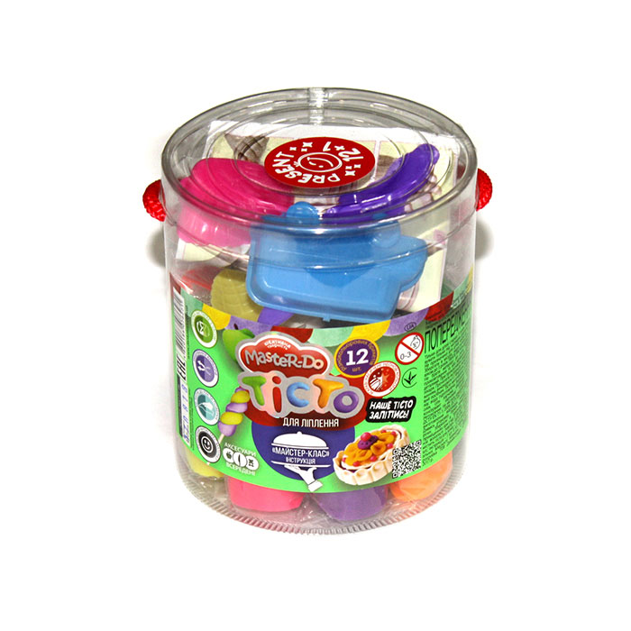 Набір креативної творчості Danko Toys "Тісто для ліпки Master Do" 12+1 кольорів в тубі, 3+ TMD-01-06