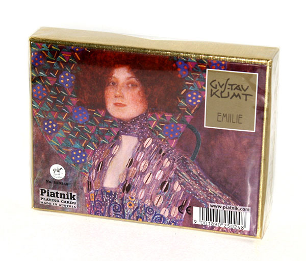 Карти гральні Piatnik Klimt Emilie, комплект 2 колоди по 55 карт 2502