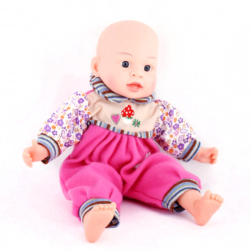 Лялька "малюк" h=40 см у рожевому костюмі B905A