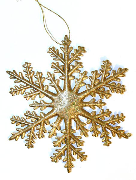 Підвіска-ялинкова прикраса "Сніжинка" 14,5 х 14,5 см,колір срібний,виріб для новорічних свят HT-A00753S