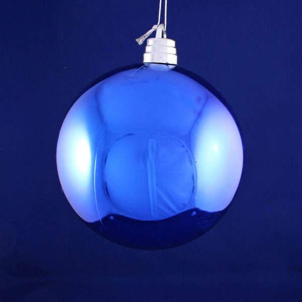 Підвіска Куля d=15 см, ялинкова прикраса для новорічних свят, асорті, блискуча, пластик N1-15001SR(SB,SG,SS)