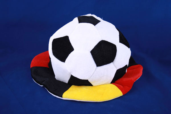 Карнавальний капелюх Футбольний м'яч, велюровий JAP1633B