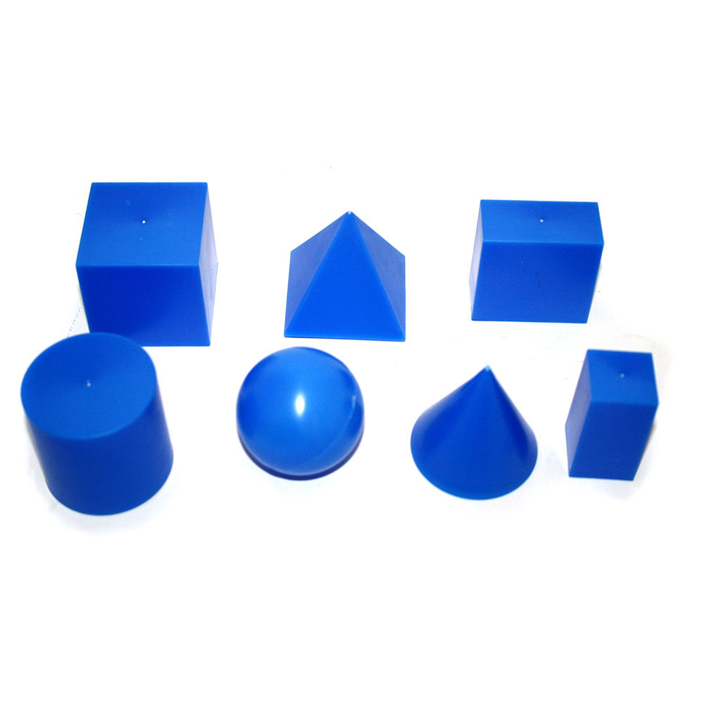 Моделі геометричних фігур, набір 7 фігур, матеріал-пластик, НУШ E-GS7