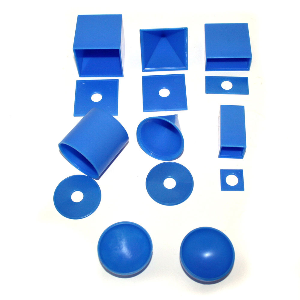 Моделі геометричних фігур, набір 7 фігур, матеріал-пластик, НУШ E-GS7