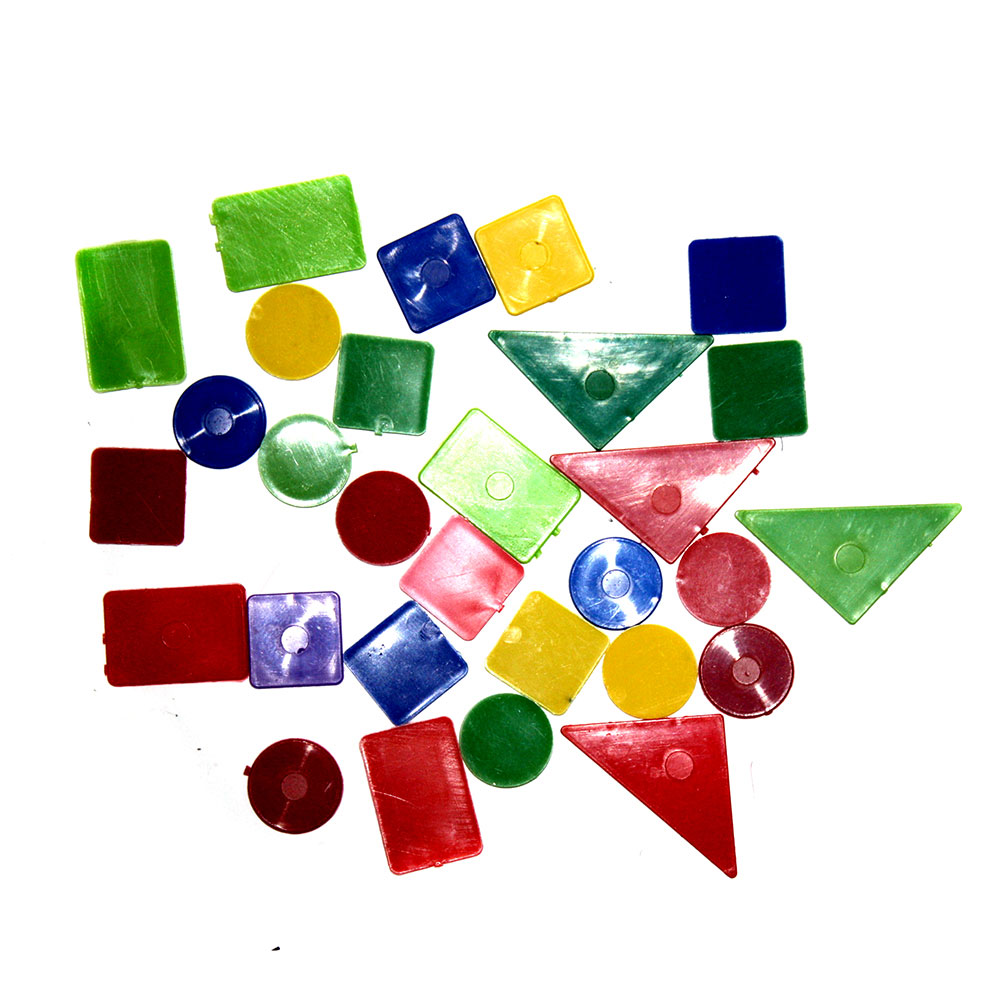 Набір маленьких геометричних фігур, пластик у пакеті 0027