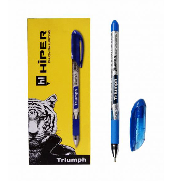 Ручка масляна Hiper Triumph 0,7 мм, колір стрижня синій HO-195