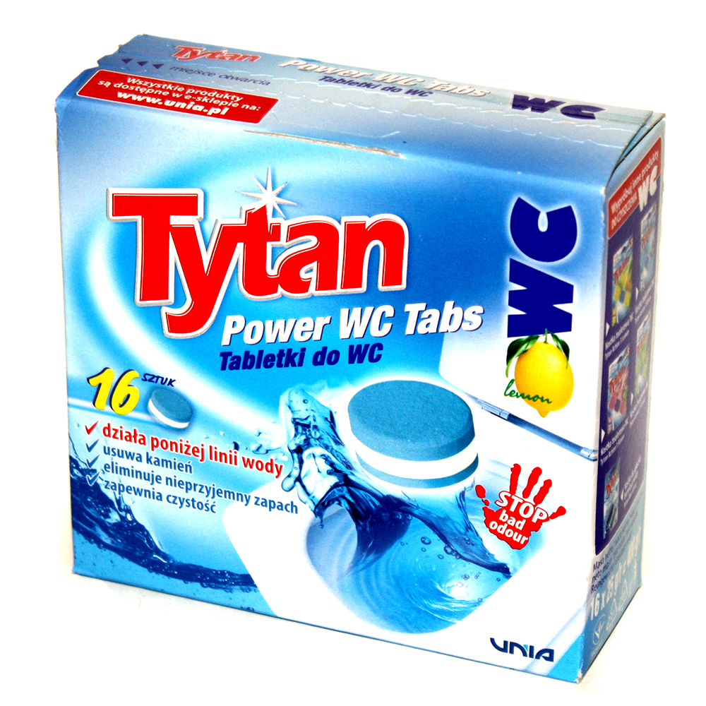 Туалетний очищувач - таблетка Tytan 25 г х 16 штук