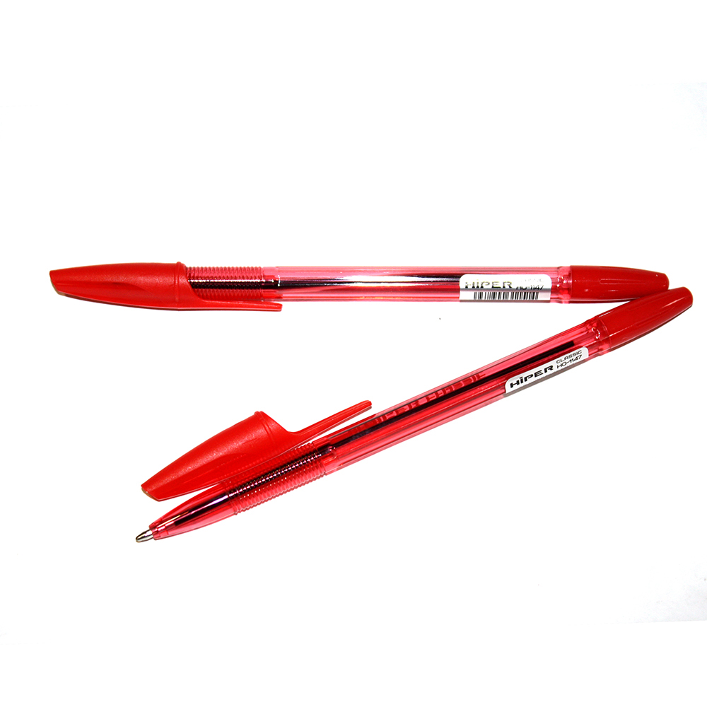 Ручка масляна Hiper Classic 1,0 мм, колір червоний HO-1147
