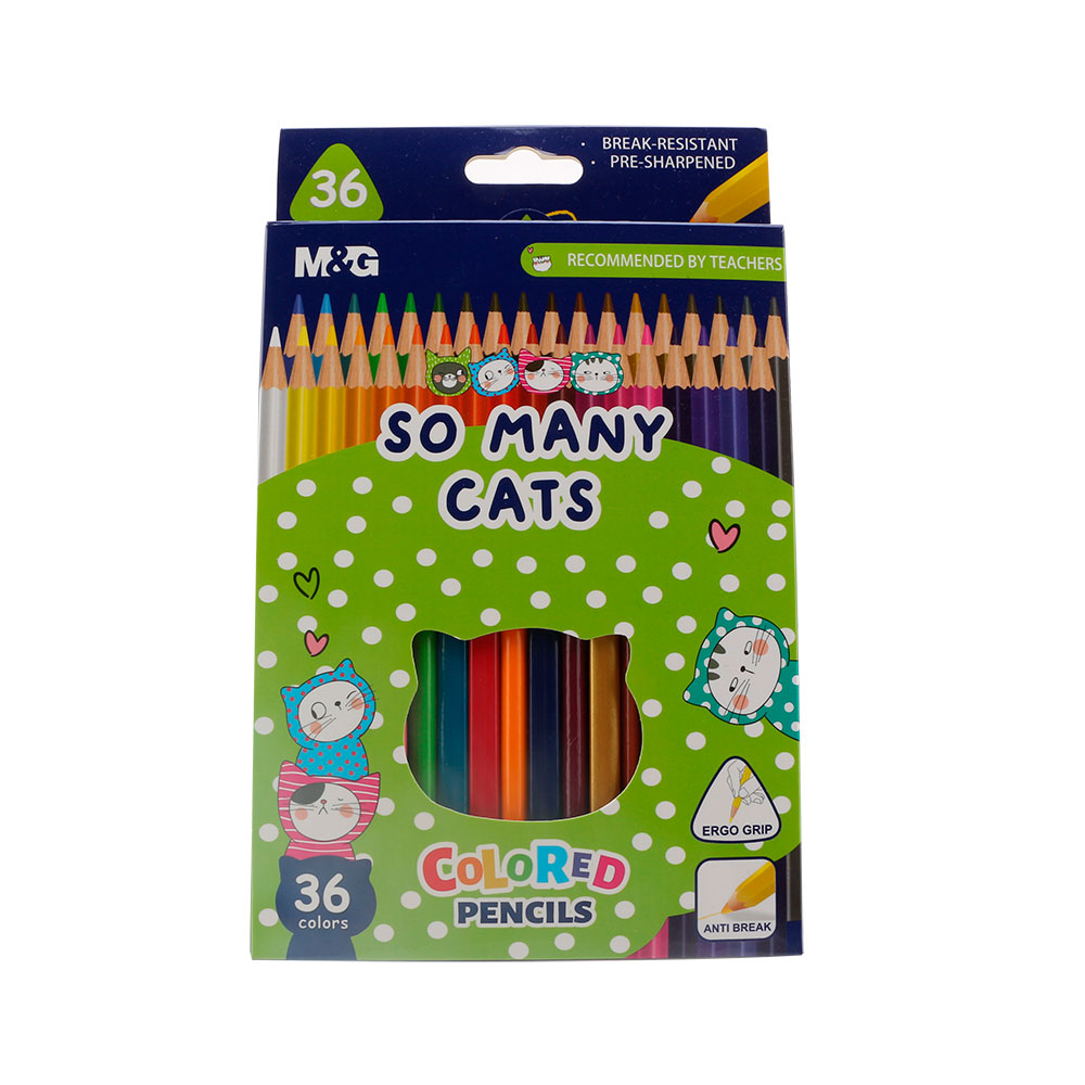 Олівці кольорові M&G So Many Cats, 36 кольорів AWP343A3
