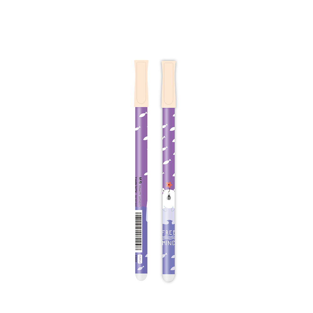 Ручка Пиши - Стирай M&G фіолетовий гелева Free Mind "Самостираюча" 0,5 мм, AKPA0171-Purple
