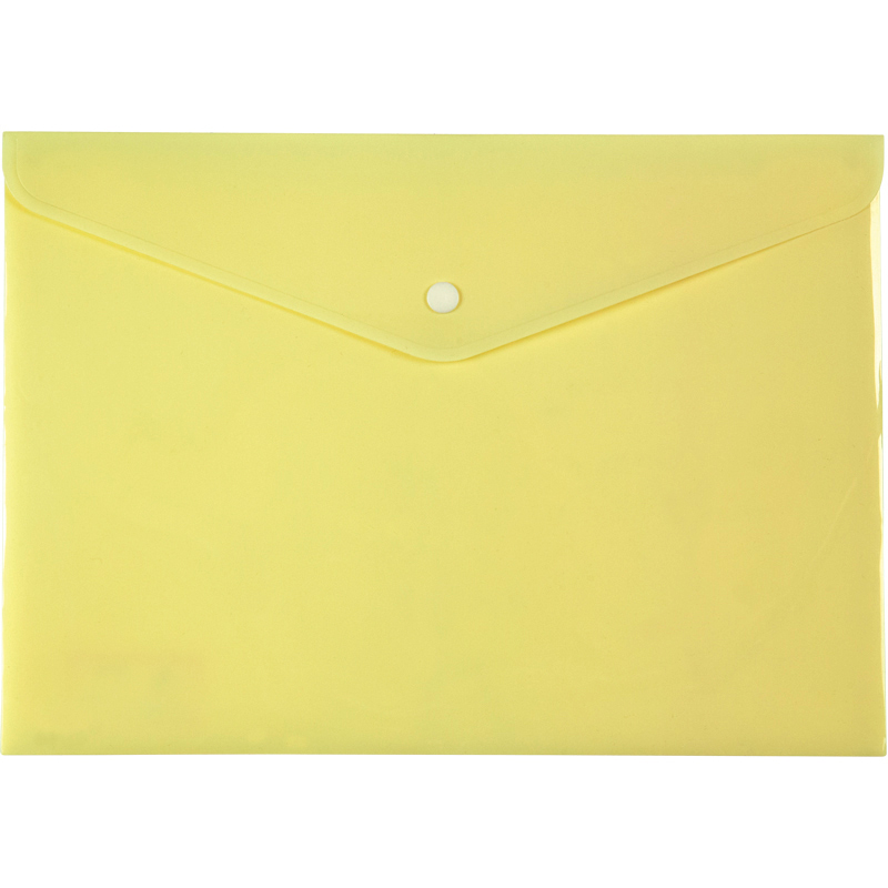 Папка Axent на кнопці A4, пластик, Pastelini, жовта 1412-08-A