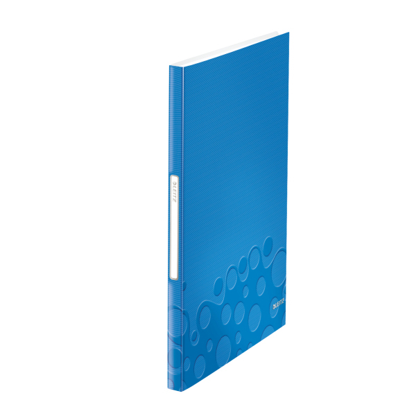 Папка з файлами Leitz WOW 40 файлів, 231x16x310 мм, колір блакитний металік 4632-00-36