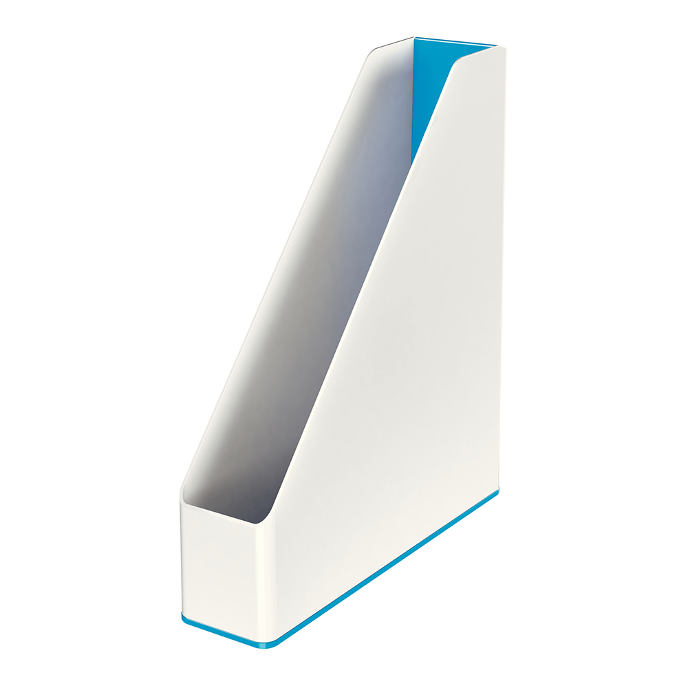 Лоток вертикальний Leitz WOW Duo Colour, 73х318х272 мм, колір синій металік 5362-10-36