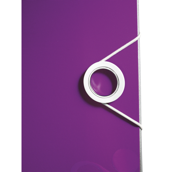 Папка-реєстратор Leitz Active WOW 180°, 80 мм, колір фіолетовий 1106-00-62