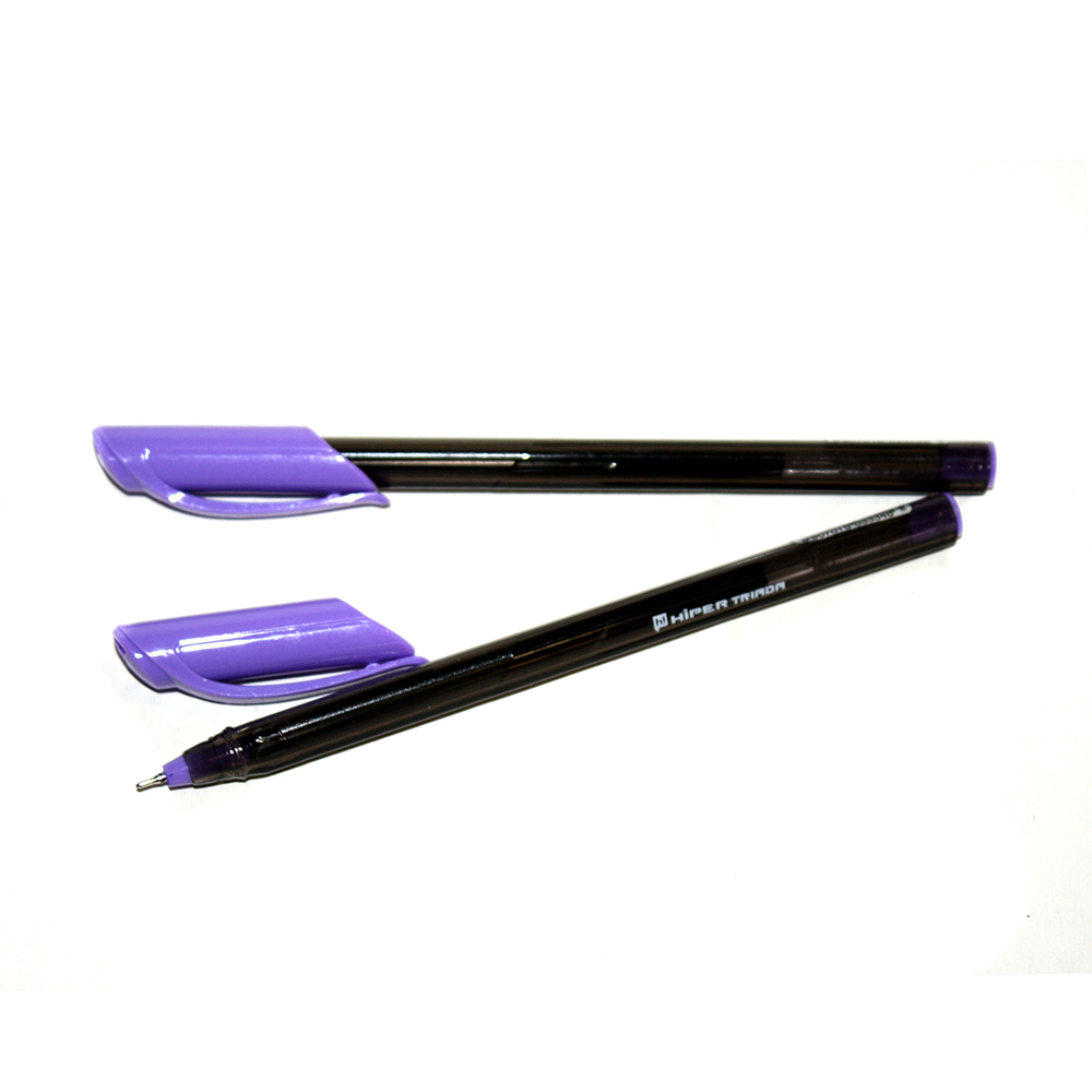 Ручка гелева Hiper Triada 0,6 мм, тригранний корпус, колір фіолетовий HG-205