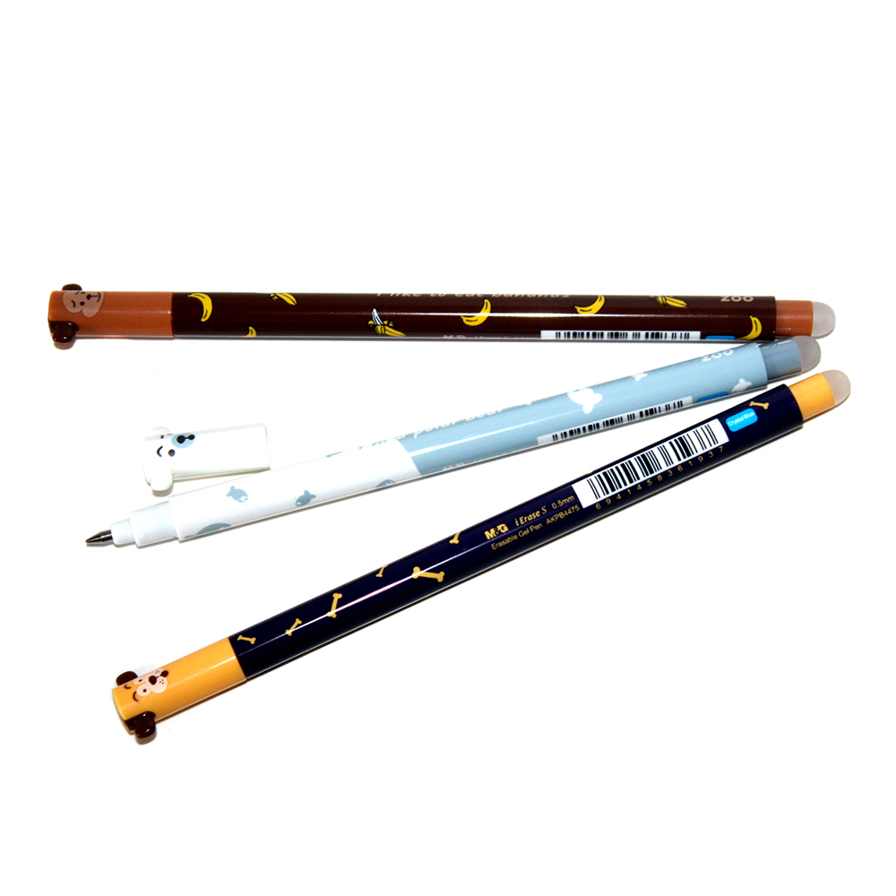 Ручка Пиши - Стирай M&G синя, гелева Hello Zoo "Самостираюча" 0,5 мм AKPB4475-Blue