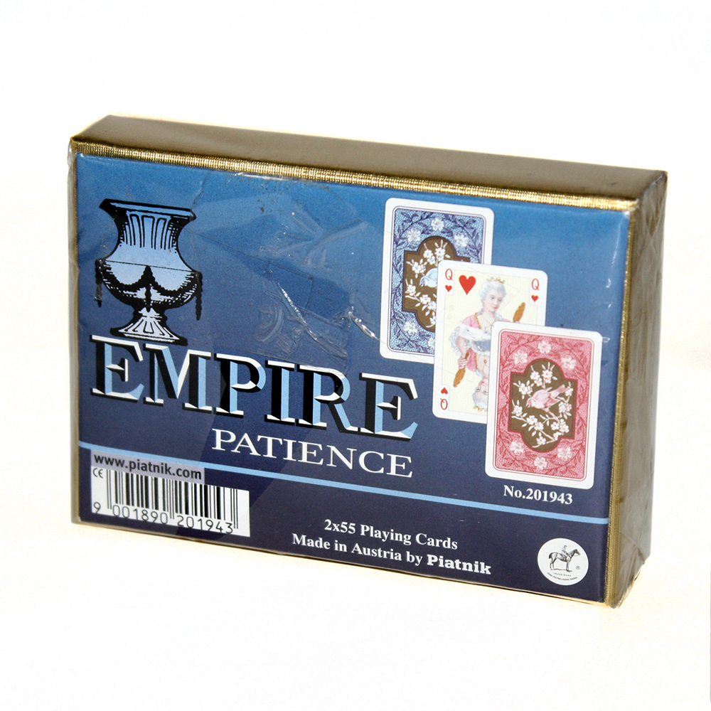 Карти гральні Piatnik Empire Patience комплект 2 колоди по 55 карт 2019