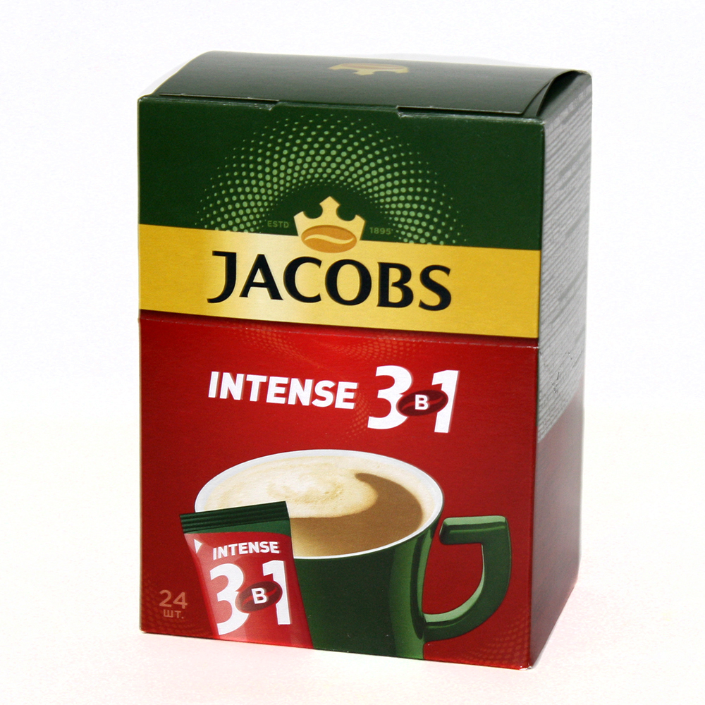 Кавовий напій Jacobs 3 в1 Intense 24 шт х 12 г