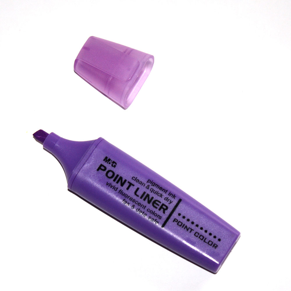 Маркер M&G Point liner текстовий, скошений, колір фіолетовий, товщина лінії 4 мм AHM21571