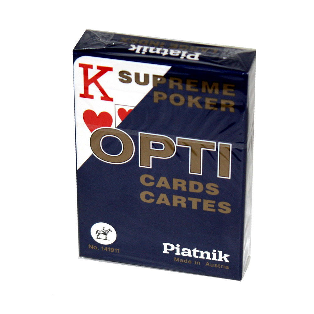 Карти гральні для Покера Piatnik Opti Poker з 2-ма великими індексами 55 карт 1419