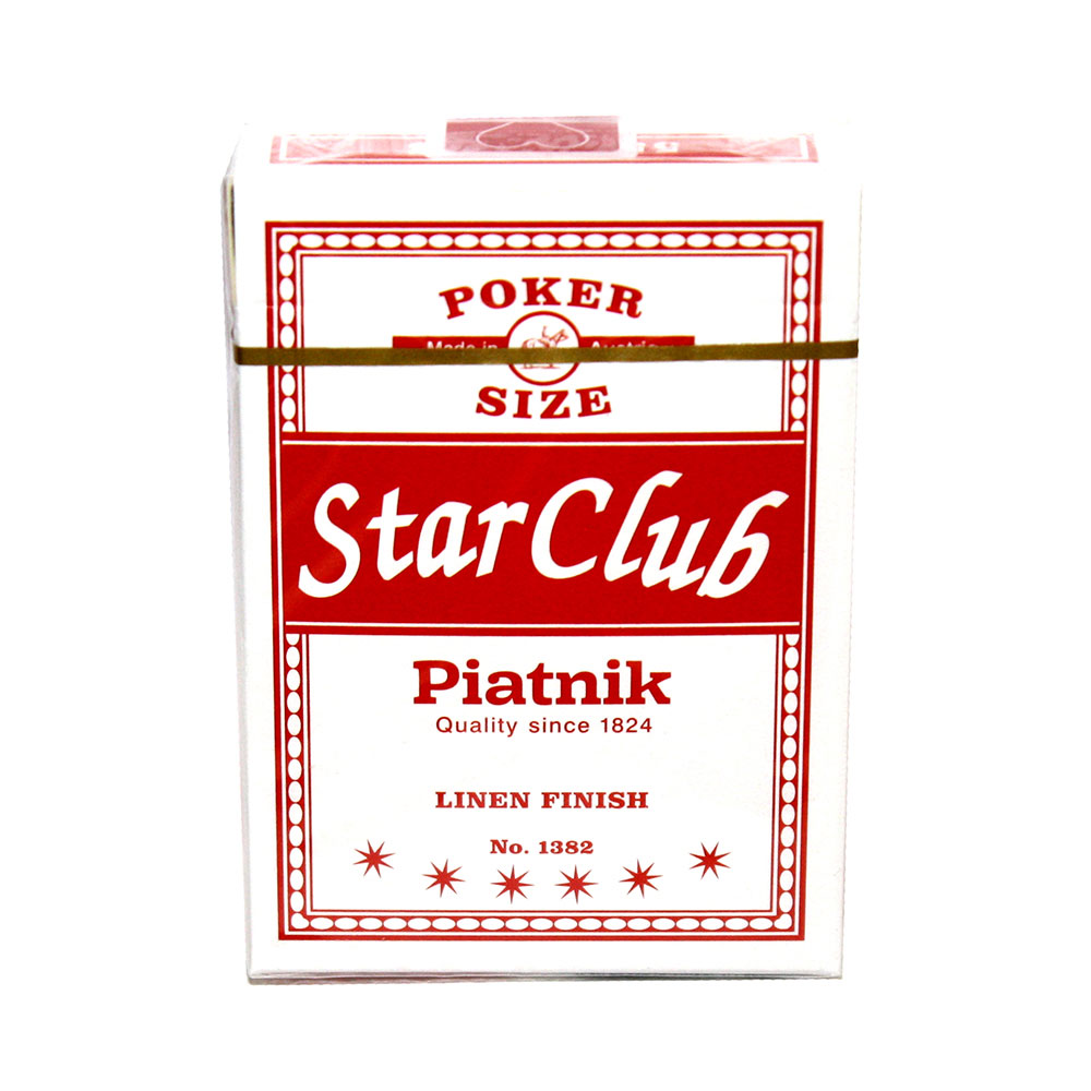 Карти гральні Piatnik Star Club з 2-ма індексами 55 карт 1382
