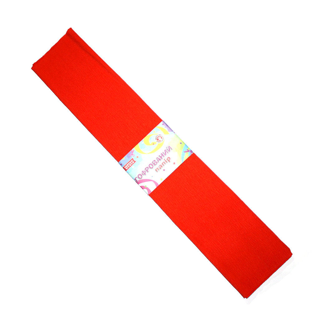 Креп-папір Fantasy 50 х 200 см, 100% колір яскраво помаранчевий, 1 штука 80-24/100