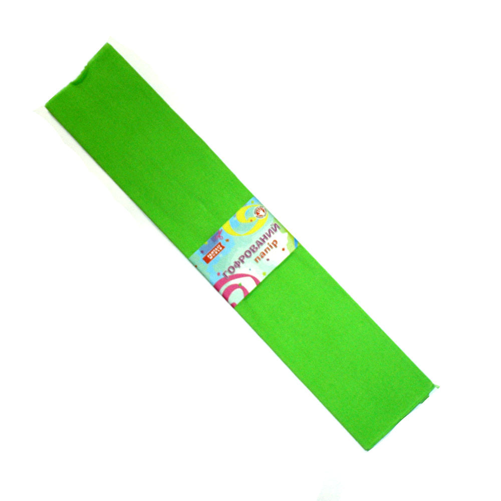 Креп папір Fantasy 50 х 200 см,100%, колір салатовий, 1 штука 80-12/100
