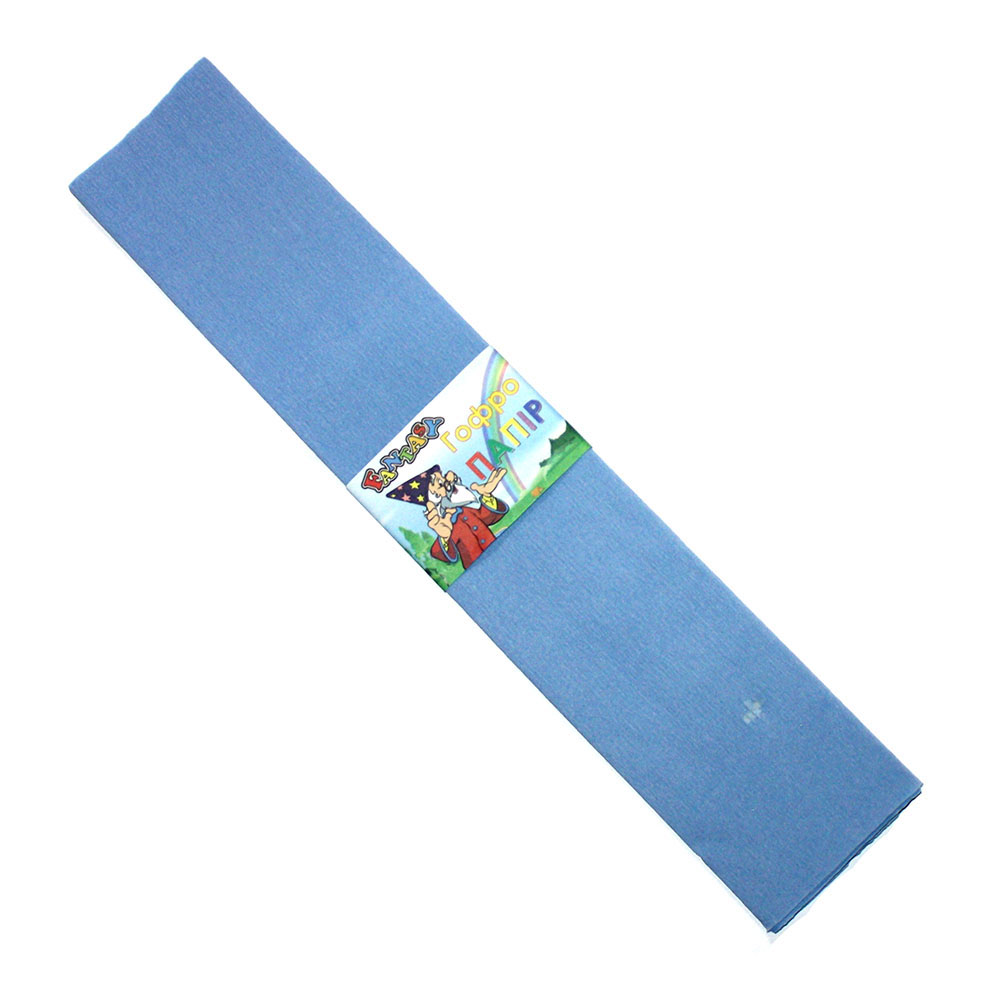 Креп папір Fantasy 50 х 200 см,100%, колір світло голубий, 1 штука 80-32/100