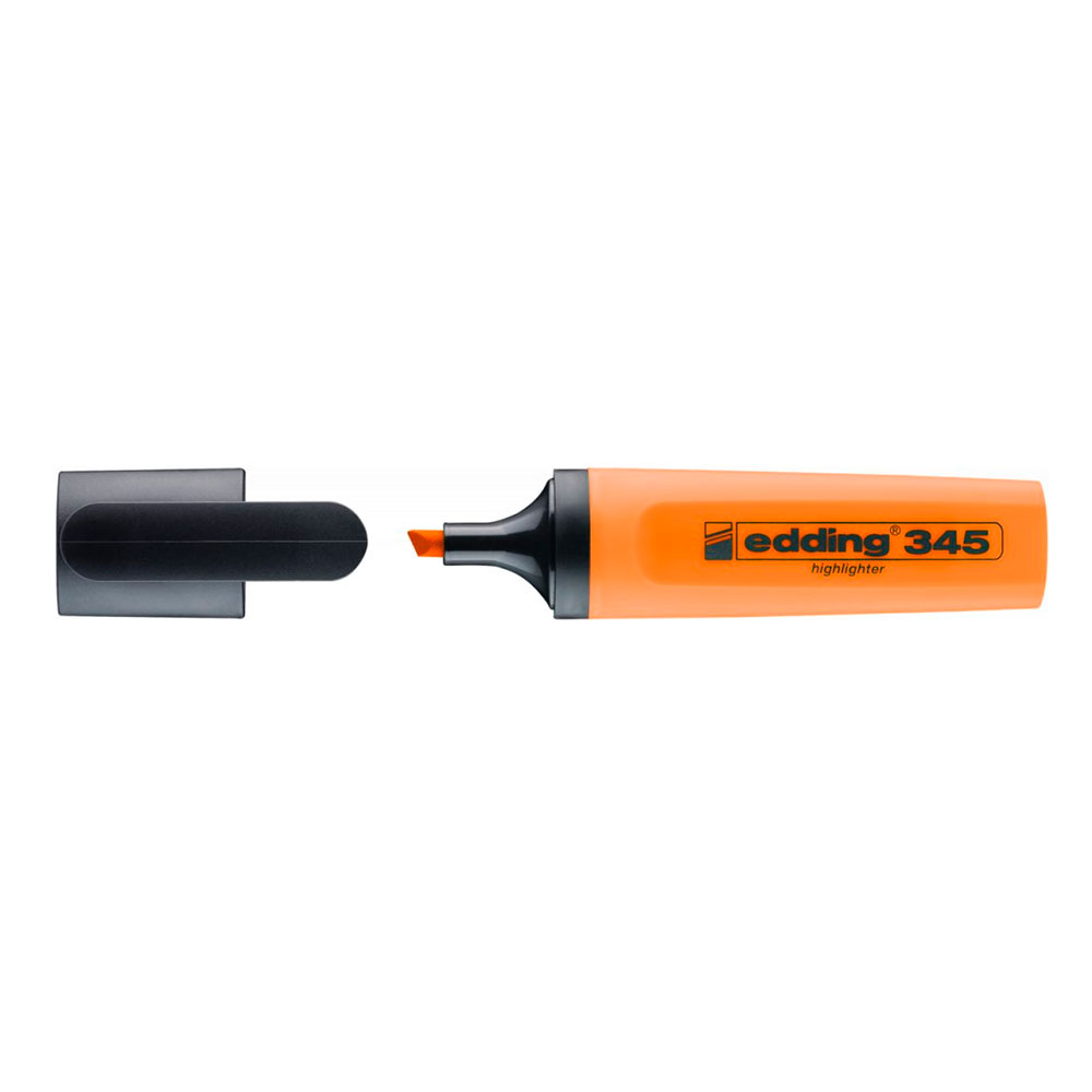 Маркер Edding Highlighter текстовий, клиноподібний, 2 - 5 мм, колір помаранчевий e-345/6