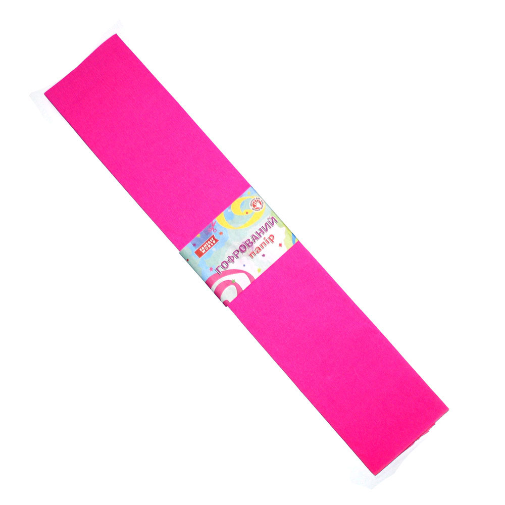 Креп-папір Fantasy 50 х 200 см, 55%, колір рожевий, ціна за 1 штуку 80-6/55