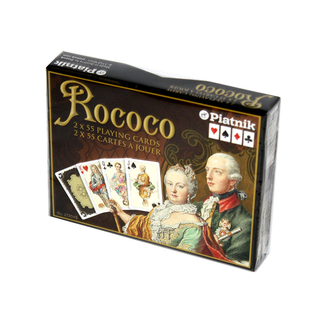 Карти гральні Piatnik Roccoco, комплект з 2 колод по 55 листів 2130