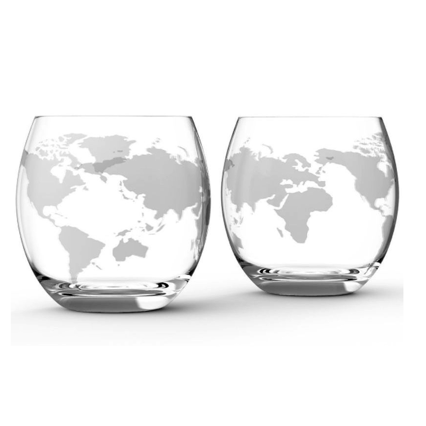 Набір з 2-х стаканів для віскі Гранд Презент "Навколо світу" 640007