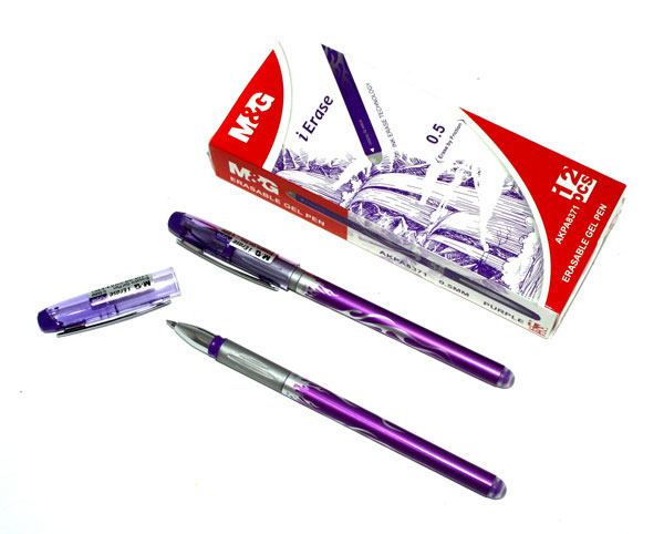 Ручка Пиши - Стирай M&G фіолетова, гелева "Самостираюча" 0,5 мм AKPA8371-Purple