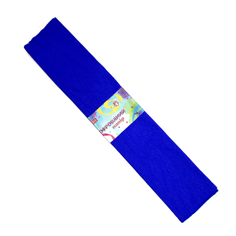 Креп-папір Fantasy 50 х 200 см, 55%, колір синій, ціна за 1 штуку 80-39/55