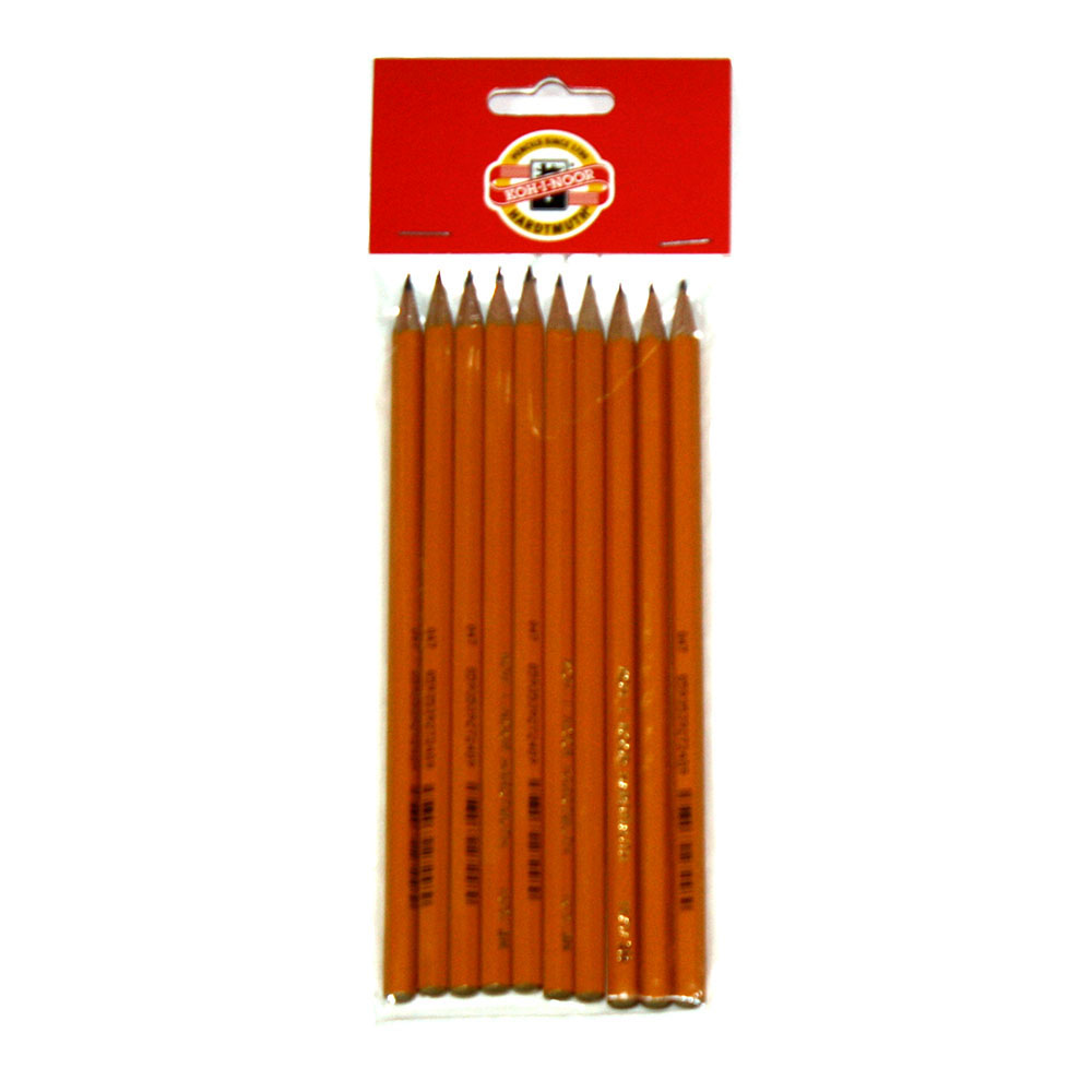 Набір чорнографітних олівців Koh-I-Noor 10 штук 2H 1570.2H/10P