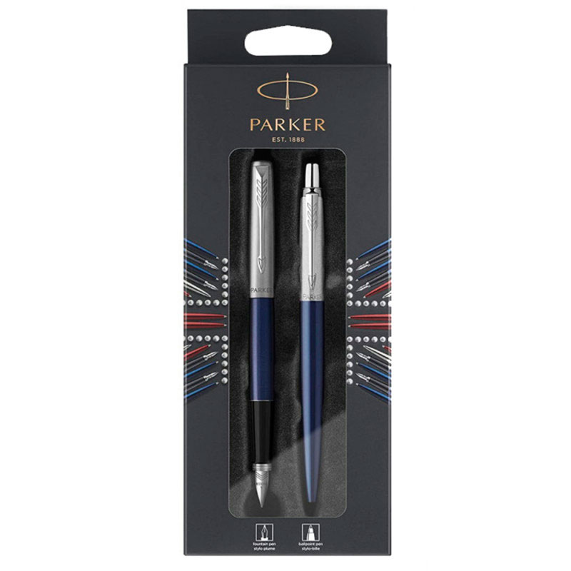 Набір ручек Parker, Паркер JOTTER 17 перова + кулькова ручки в подарунковій упаковці 16 392bl