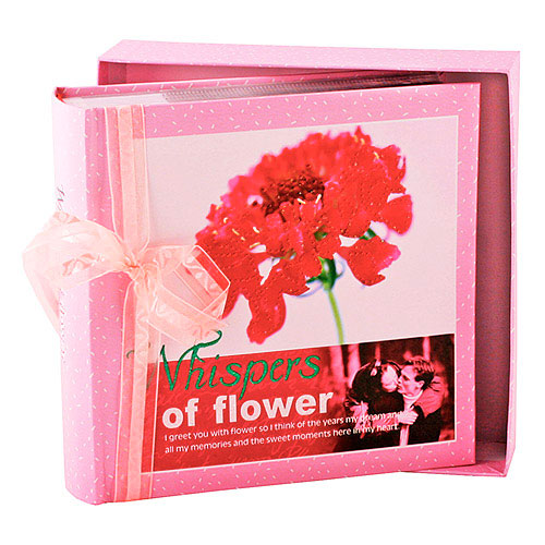 Фотоальбом Chako 10 х 15 х 200 Whispers of Flower in Box Pink в подарунковій коробці C-46200RCL